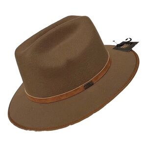 Frye tan brown fedora‎ hat new